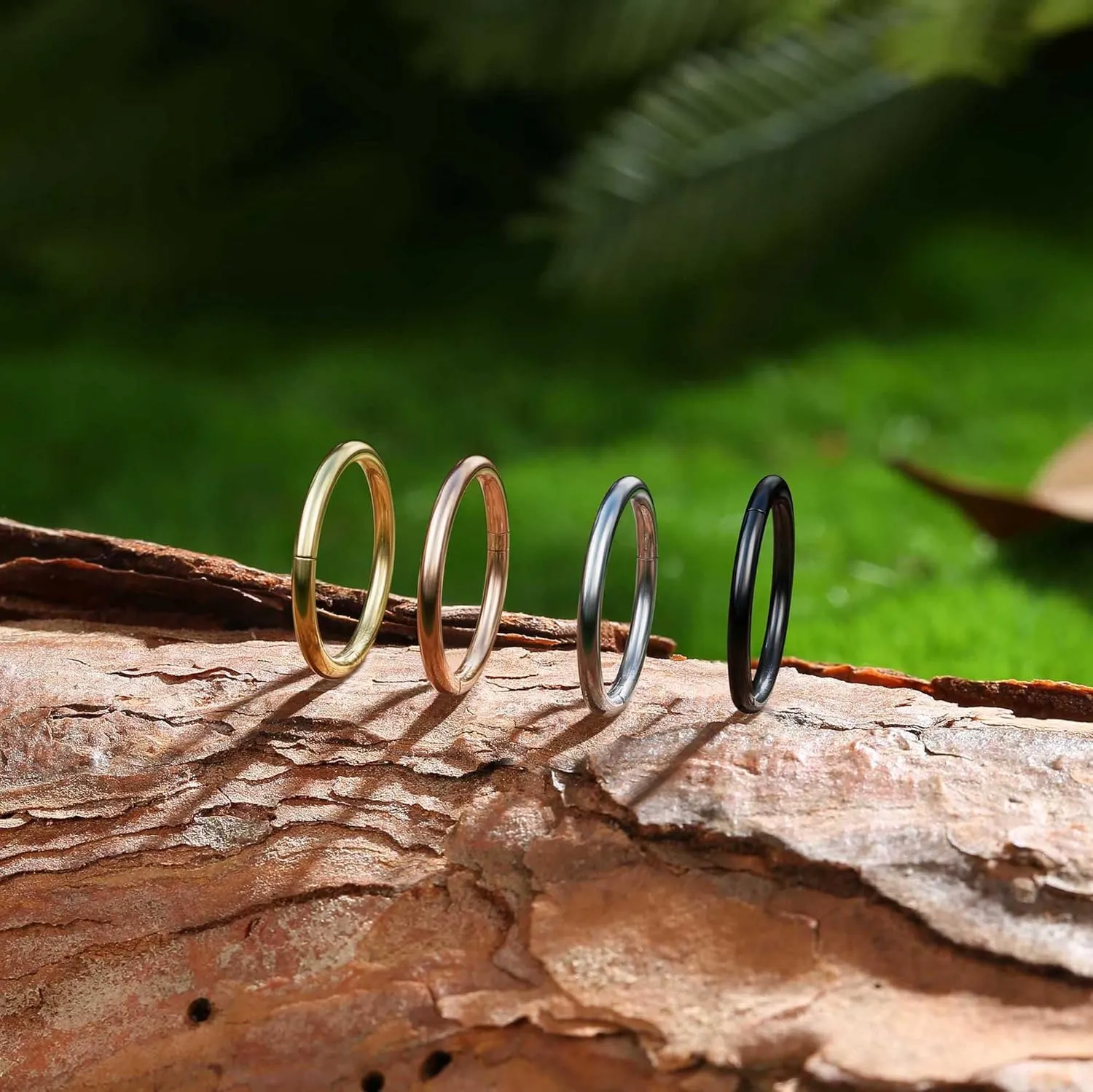 16G Cartilage Hoop Earrings for Women Men - Stainless Steel Hinged Clicker Nose Hoop Rings Helix Septum Conch Daith Lip Tragus Piercing Jewelry 9 Pcs 8mm 10mm