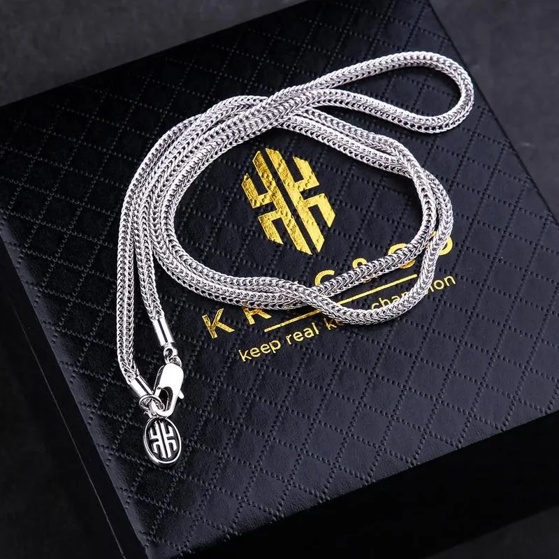2.5mm Mens Franco Chain Set in White Gold (22" 24") KRKC