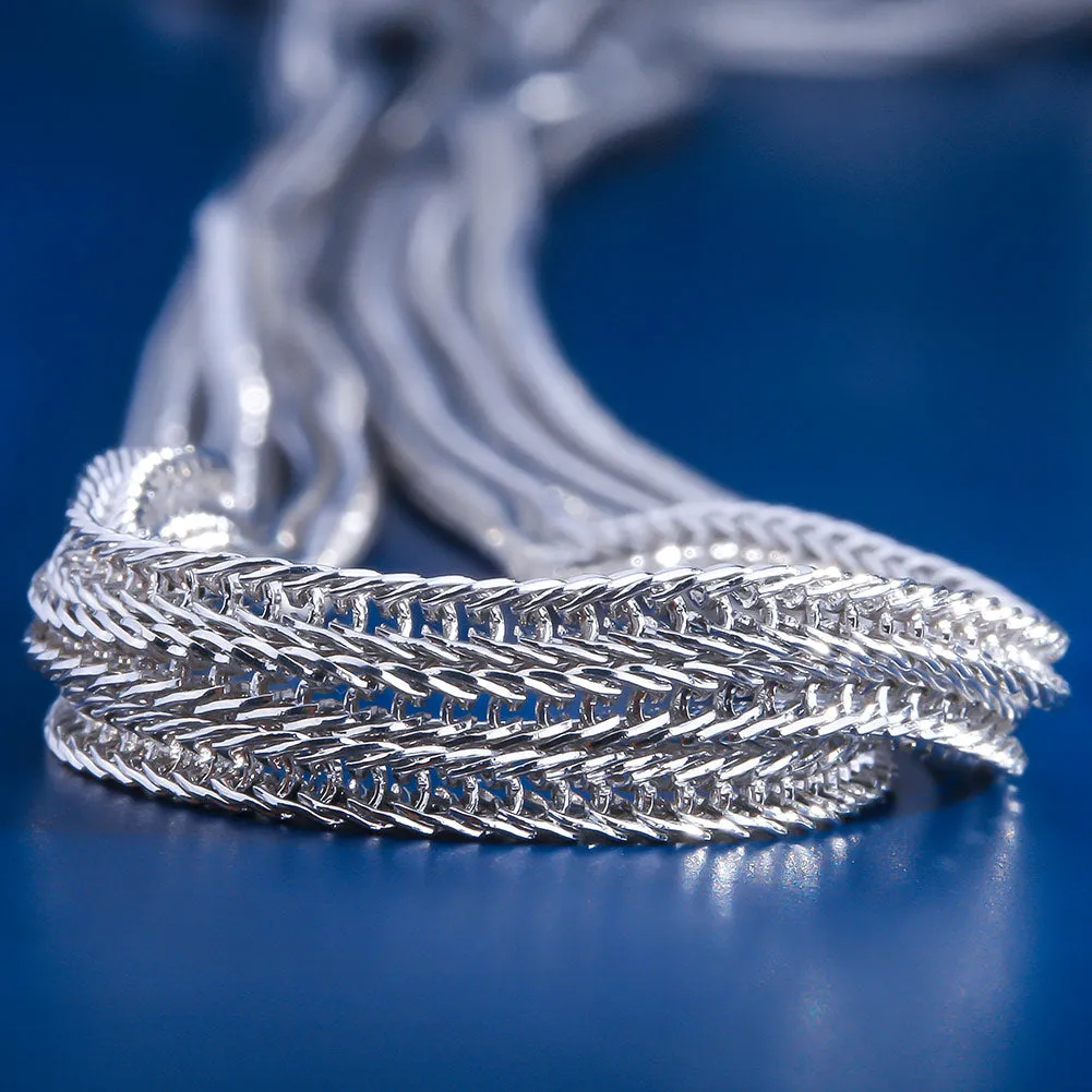 2.5mm Mens Franco Chain Set in White Gold (22" 24") KRKC