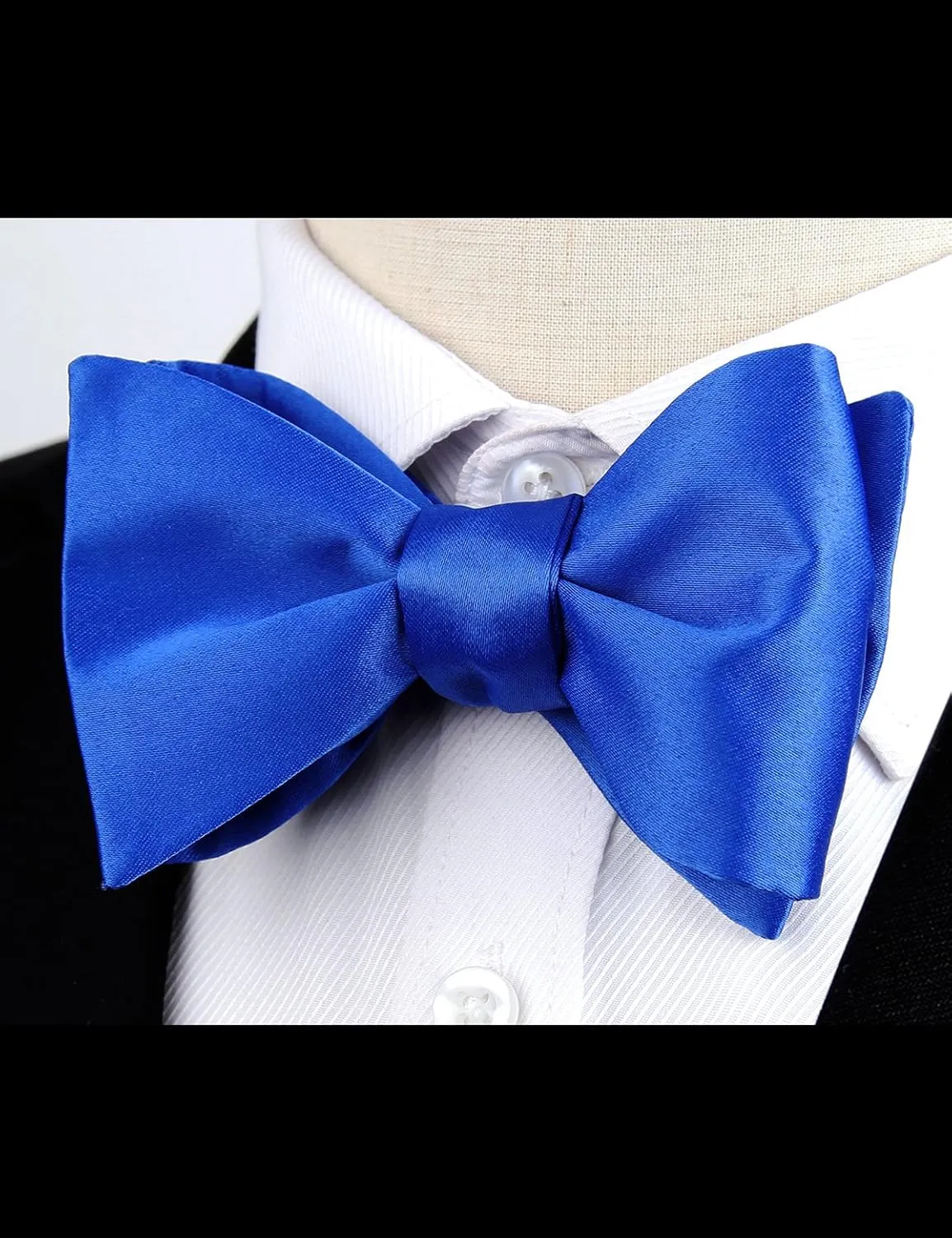 Alizeal Mens Solid Self Bow Tie Jacquard Woven Bowtie for Men Tuxedo