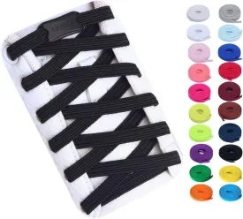 Booyckiy No Tie Elastic Shoelaces for Kids, Adults, Adjustable Tieless Shoe Lace