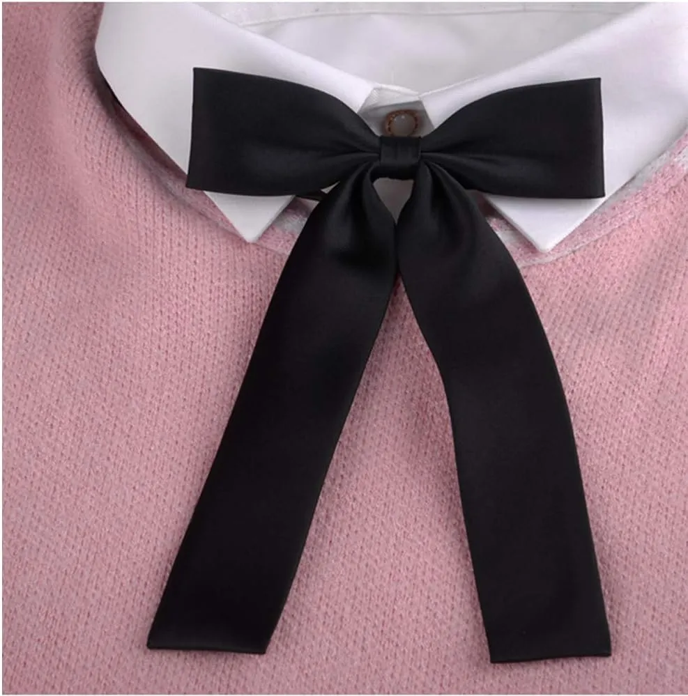 Bow Tie For Women, Satin Elegant Bowtie for Dresses & Graduation & School Uniform & Weddings UY-WBT-8
