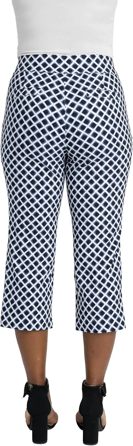 Briggs New York Womens Pull on Capri L Pocket