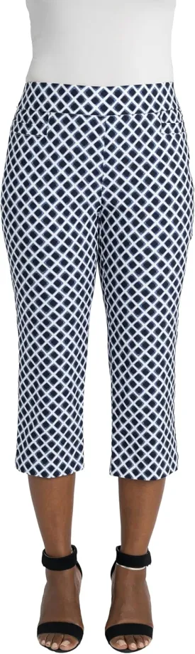 Briggs New York Womens Pull on Capri L Pocket