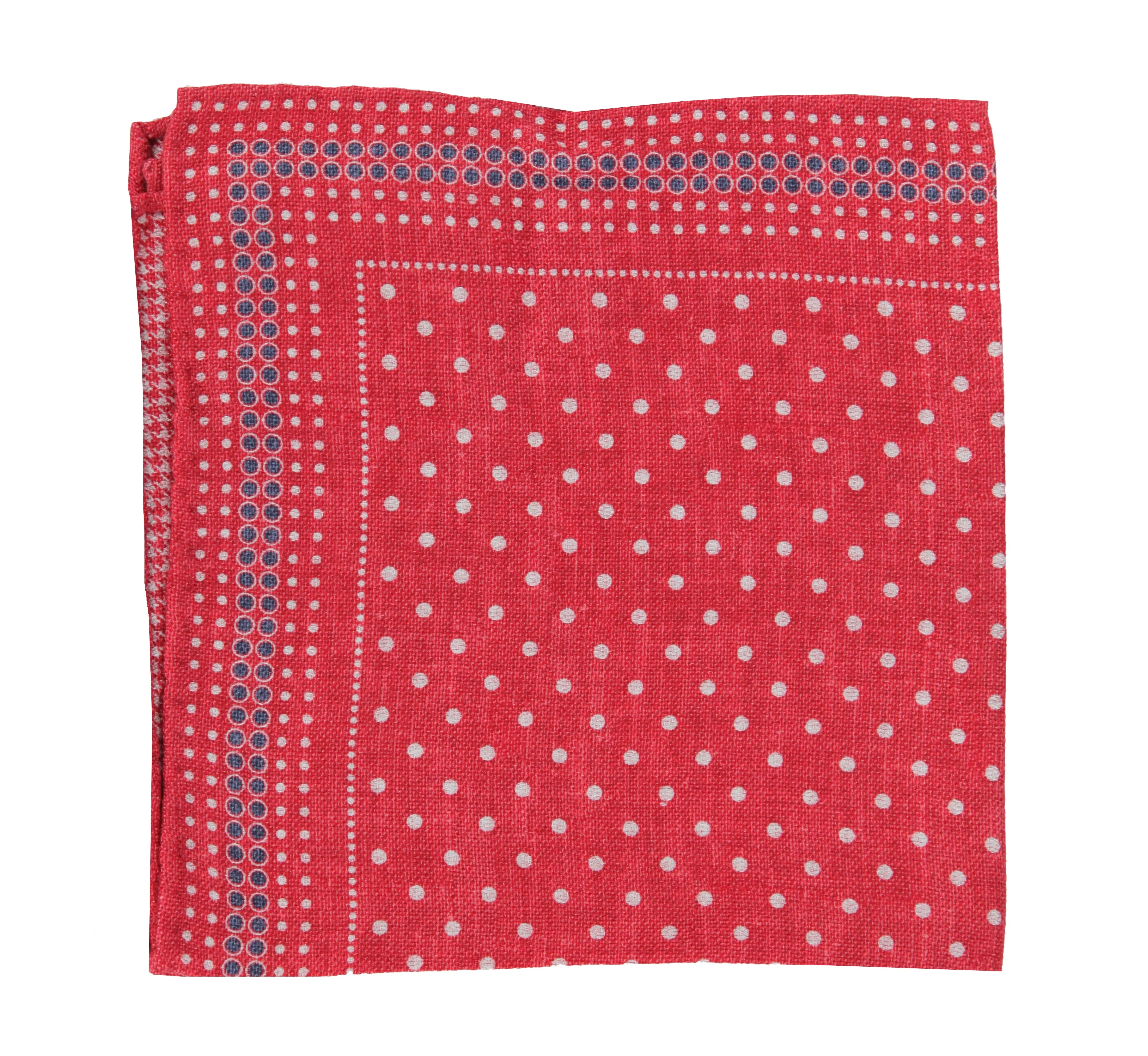 Brunello Cucinelli Red Silk Pocket Square