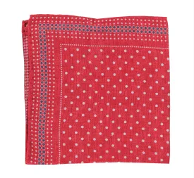 Brunello Cucinelli Red Silk Pocket Square