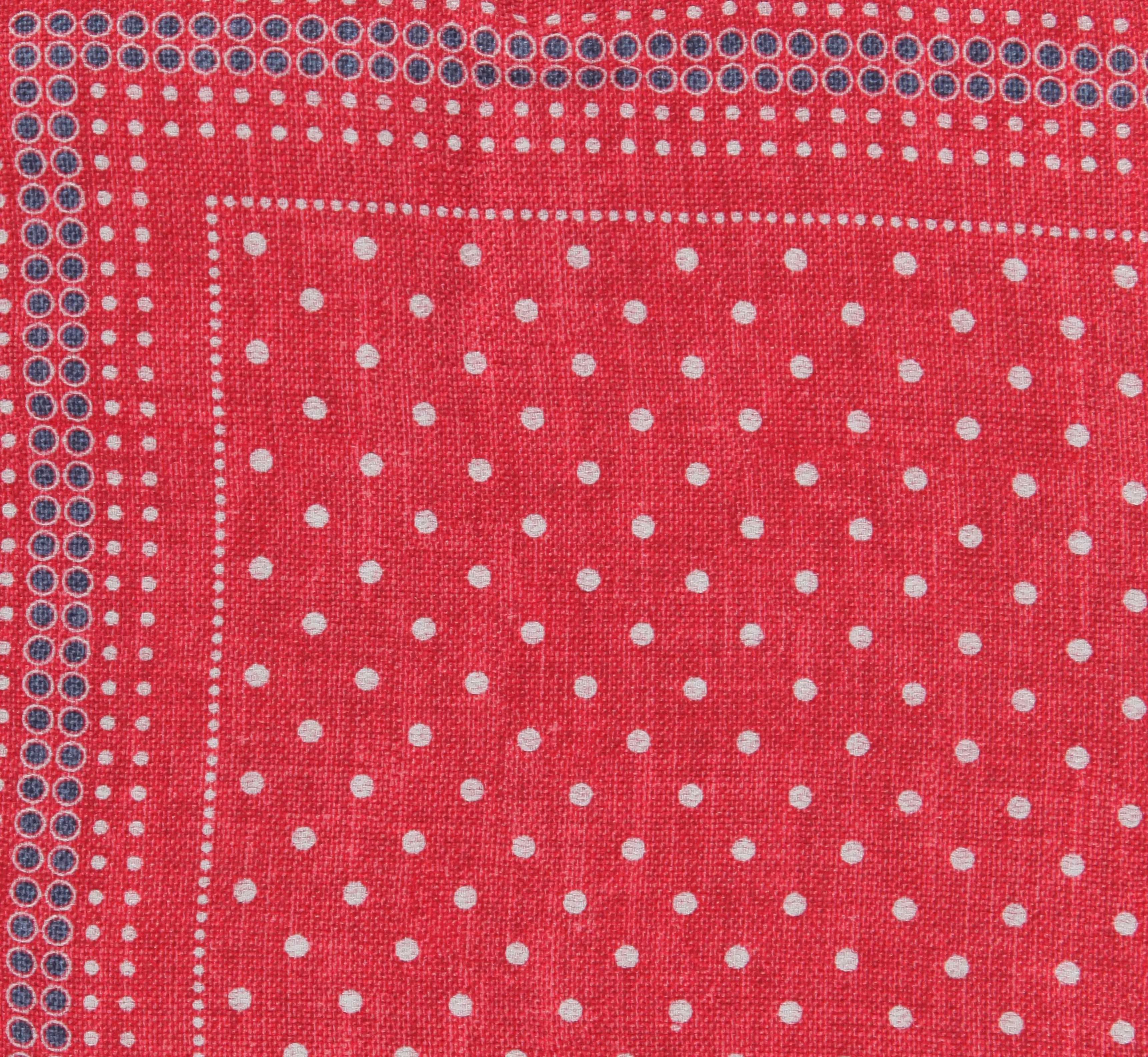 Brunello Cucinelli Red Silk Pocket Square