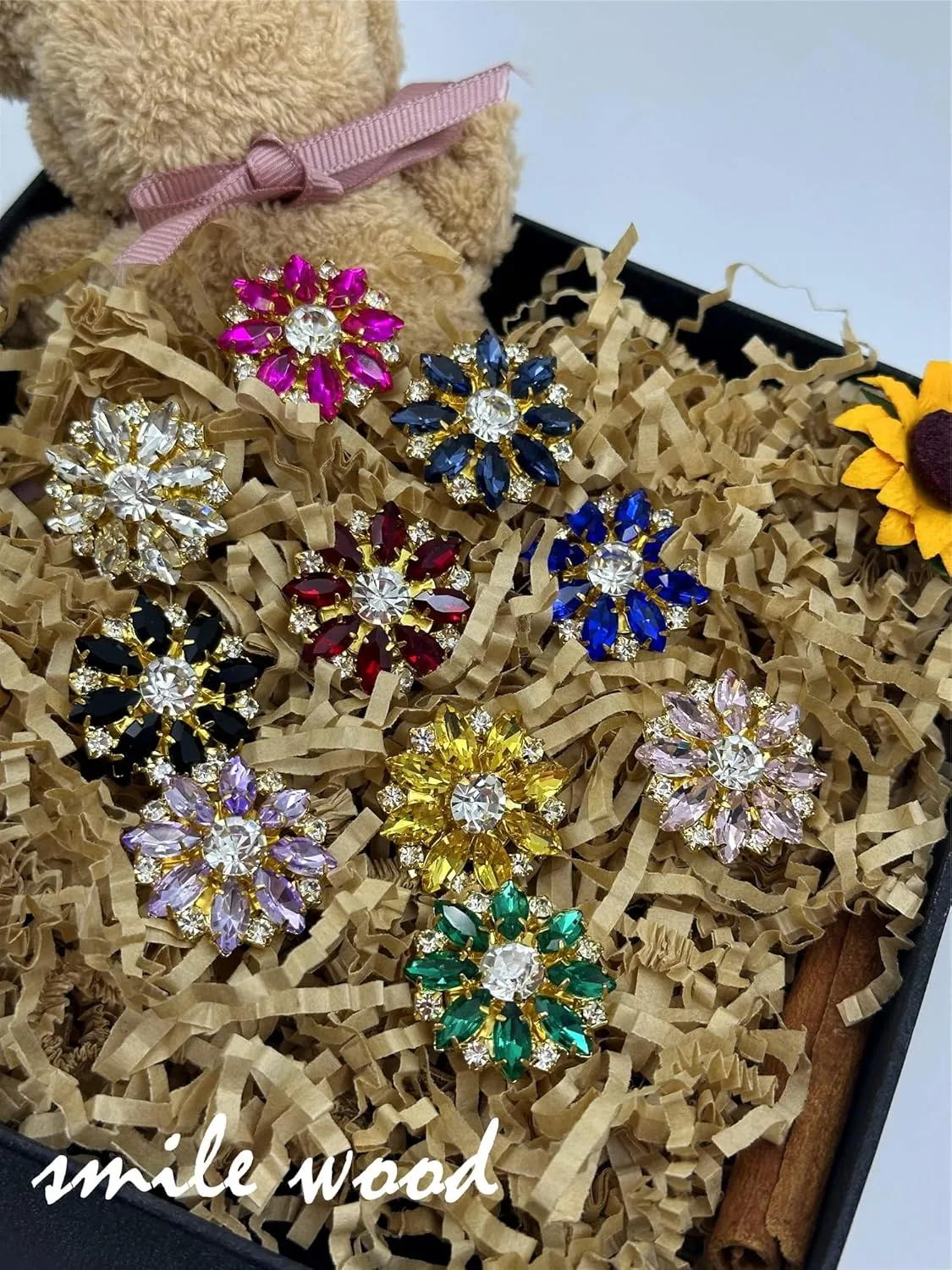 Button Covers Cufflinks For Men Women Rhinestone Flower Button Cover For Shirt Tuxedo, Decorative Buttons For Crafts Shell Button covers Fancy Accessories For Business Daily Party Wedding Gifts