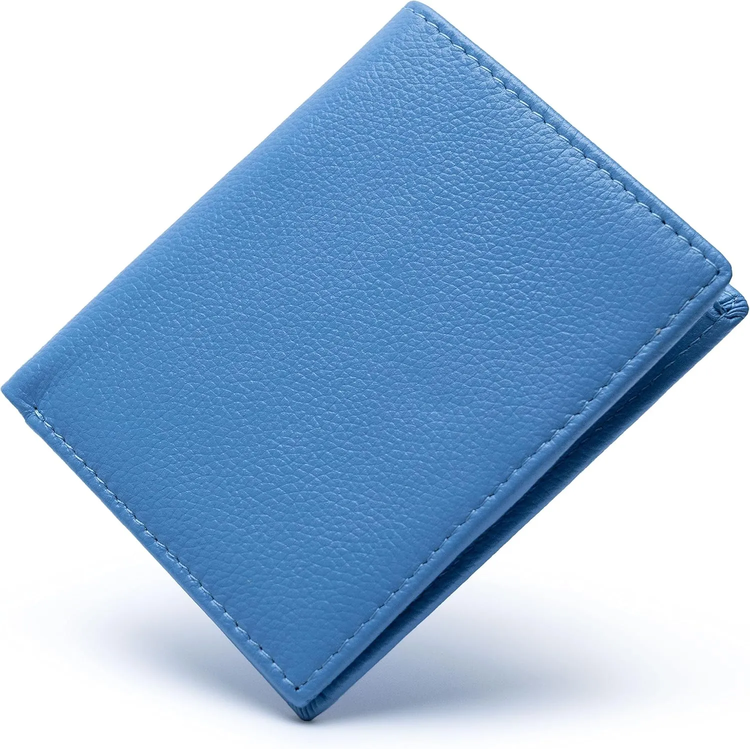 Bveyzi Ultra Slim Small RFID Wallet for Women, Leather Tiny Thin Bifold Pocket Ladies Wallet