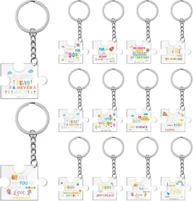 BWkoss Christian Keychain Gifts - 60Pcs Acrylic Bible Verse Key Rings Religious Inspirational Key Ring Abstract Key Ring Sunday School Keychain Set Church Exchange Easter Christmas Gifts for Kids