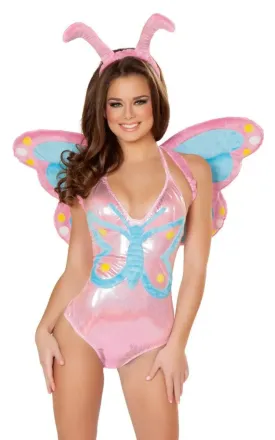 CA130 - Pastel Butterfly Bodysuit and Headband