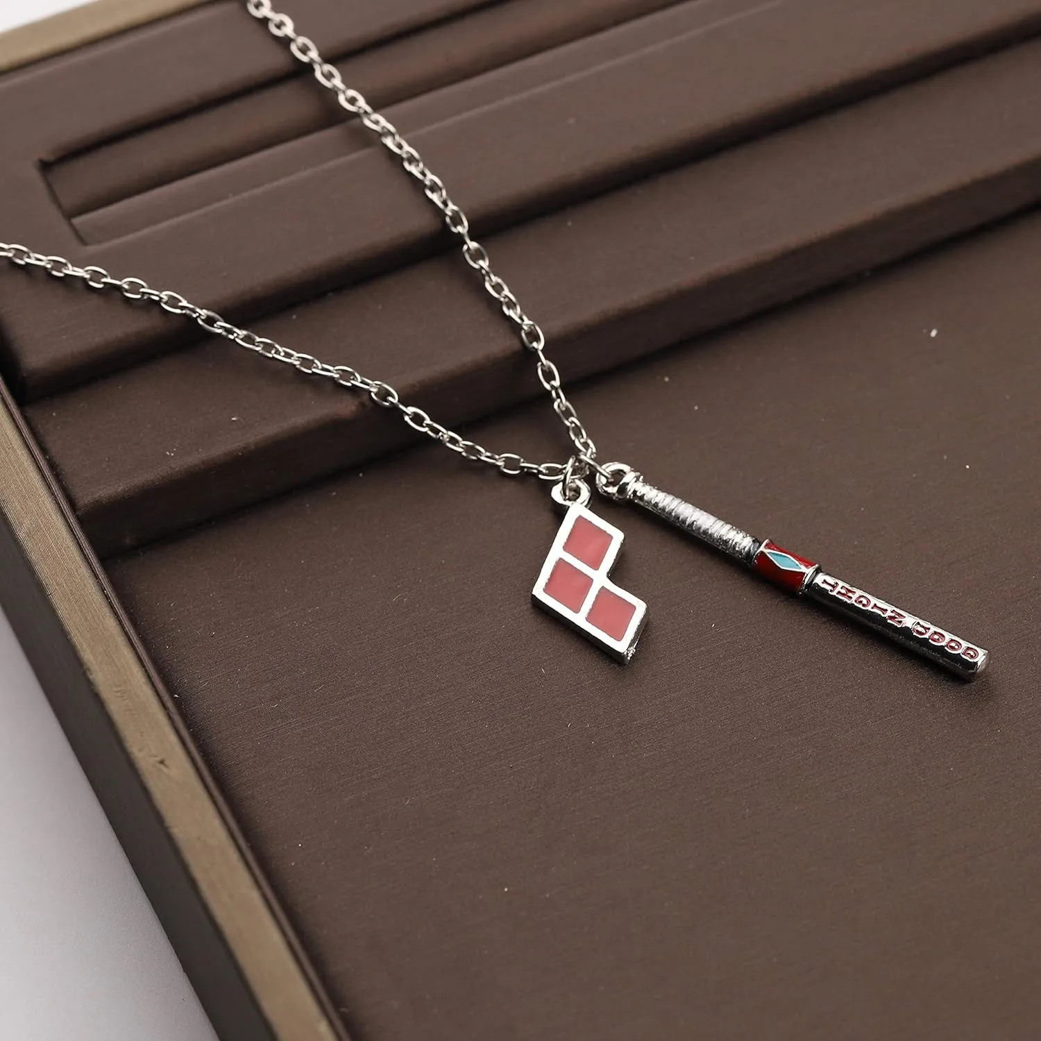 CENWA Good Night Baseball Bat Joker Pendant Necklace Gift For Fans