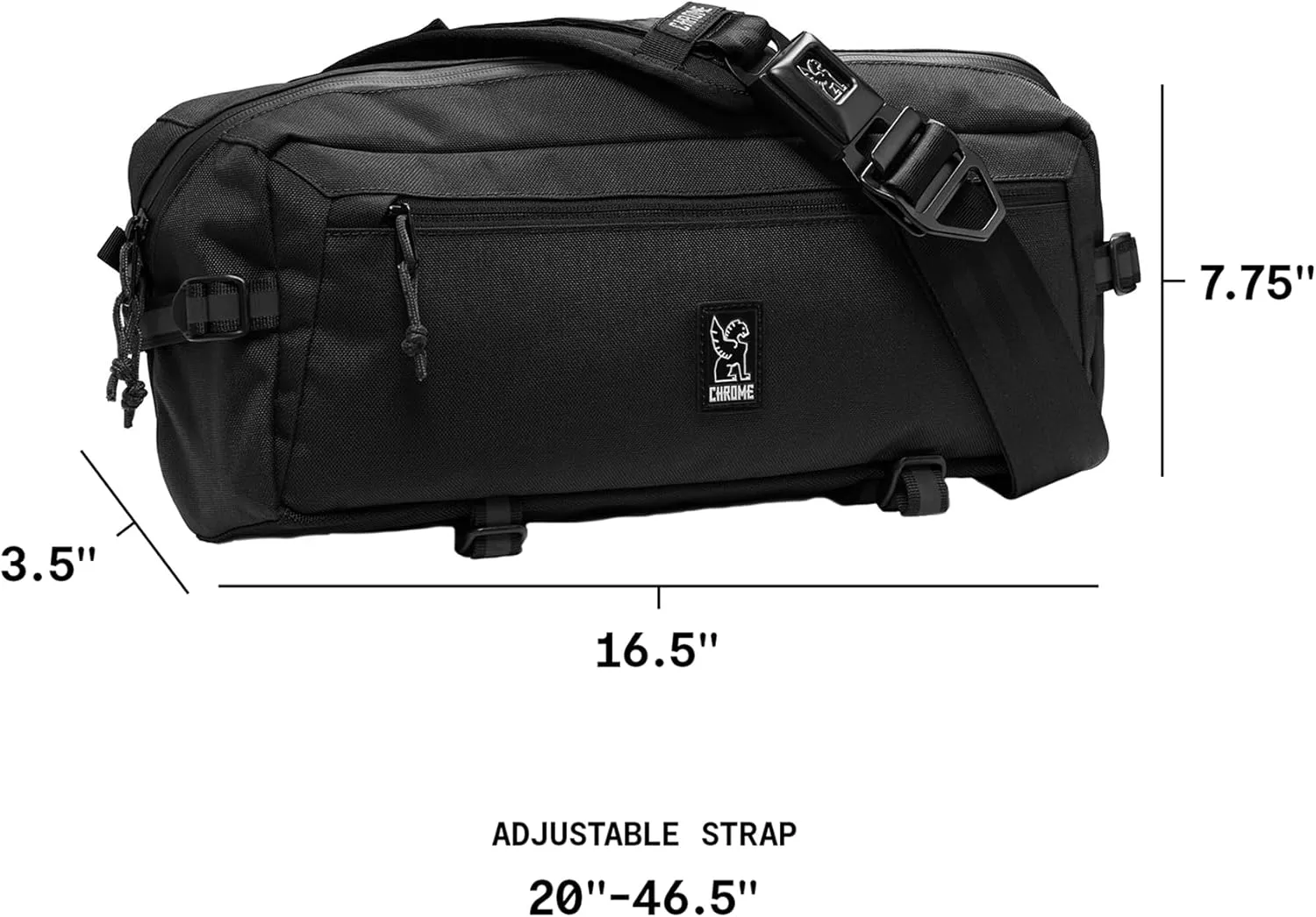 Chrome Industries Kadet Sling Messenger Bag ??Crossbody Backpack for Women and Men w/Quick Release Buckle