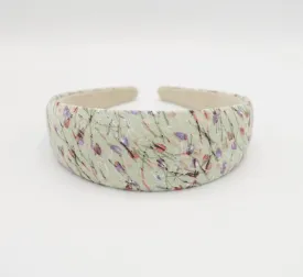 flower plant headband padded casual hairband