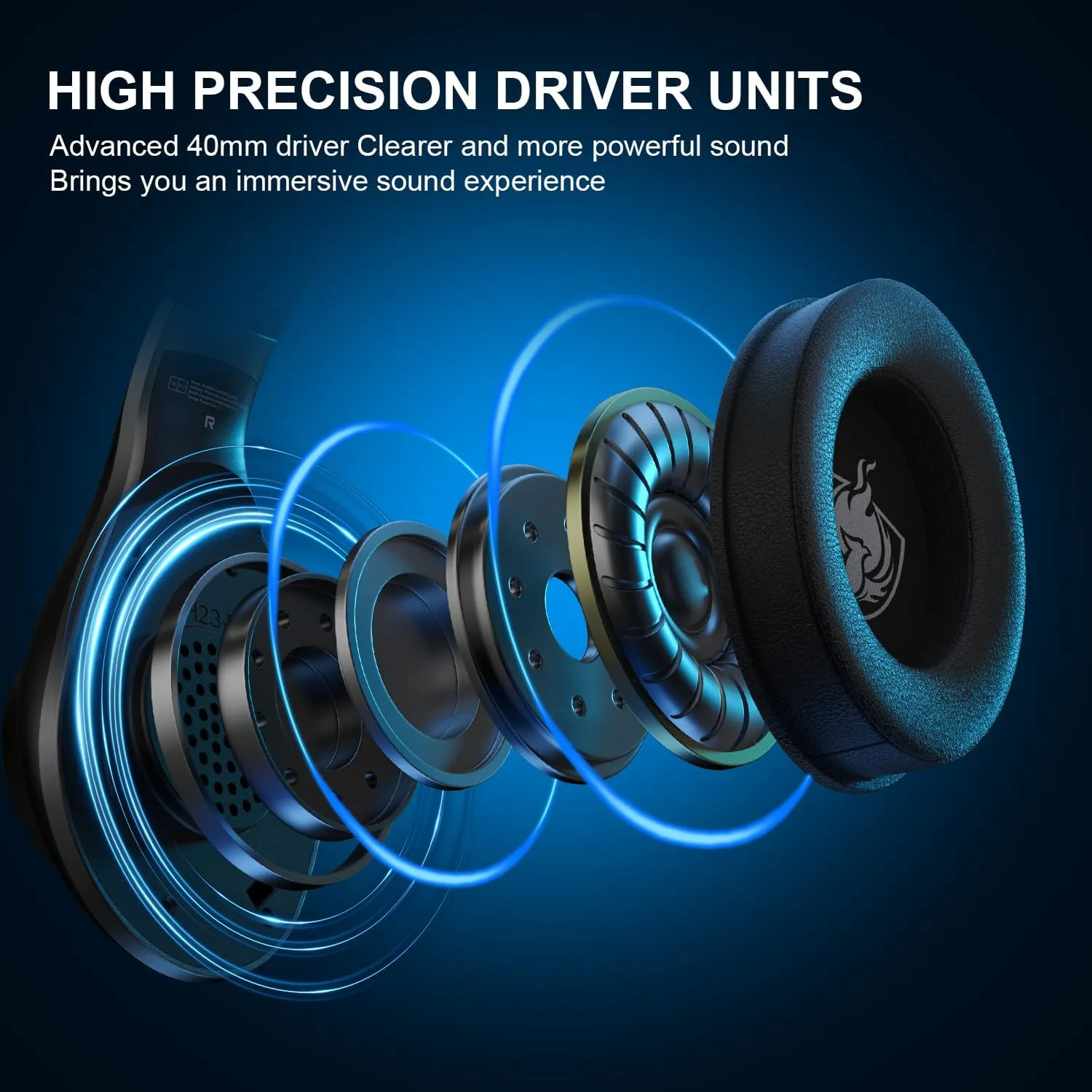 Gaming Headset for PS5 PS4 PC, Wired Headsets with 7.1 Surround Sound, H-7 Gaming Over Ear Headphones with Noise Cancelling Flexible Mic Memory Earmuffs, for PC/PS5/PS4/XboxSeries X/S/SwitchBlack