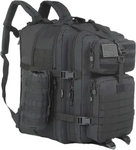GZ XINXING 64L Expandable Tactical Army Backpack, Military Rucksack Bug Out Bag, Hydration Compatible & 9 Accessories