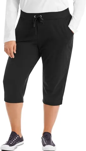 Just My Size Women's Sweatspants, French Terry Capris with Pockets, JMS Women's Capri Pocket Sweatpants