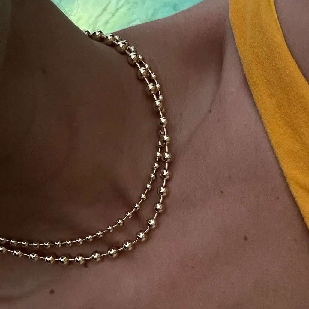 Layered Ball Chain Necklace