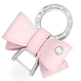 Leather bowknot keychain for Women