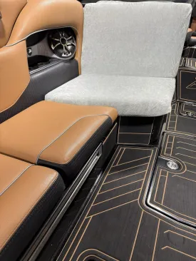 Let's Tie Up Premium Boat Seat Cushion Covers | Medium Silver | 2 Count | Breathable Fabric | Heat Dissipation Keeps Seats Cool | Cushion Coozie | Protection & Comfort in One