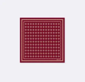 MAROON & GOLD REVERSIBLE SILK POCKET SQUARE
