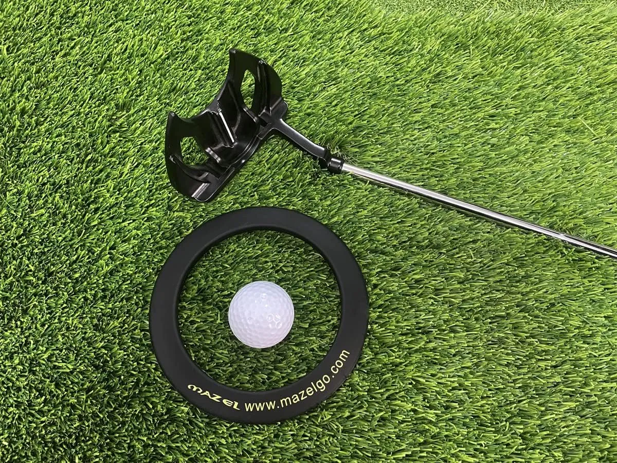 MAZEL Golf Putting Cup/Ring for Training Aid Indoor & Outdoor - All-Direction Practice Hole Putting Accuracy Trainer