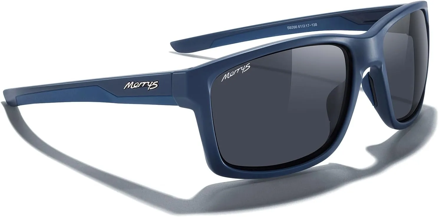 MERRY'S Sports Polarized Sunglasses For Men Women Cycling Running Driving Golf Fishing UV400 Protection S9266