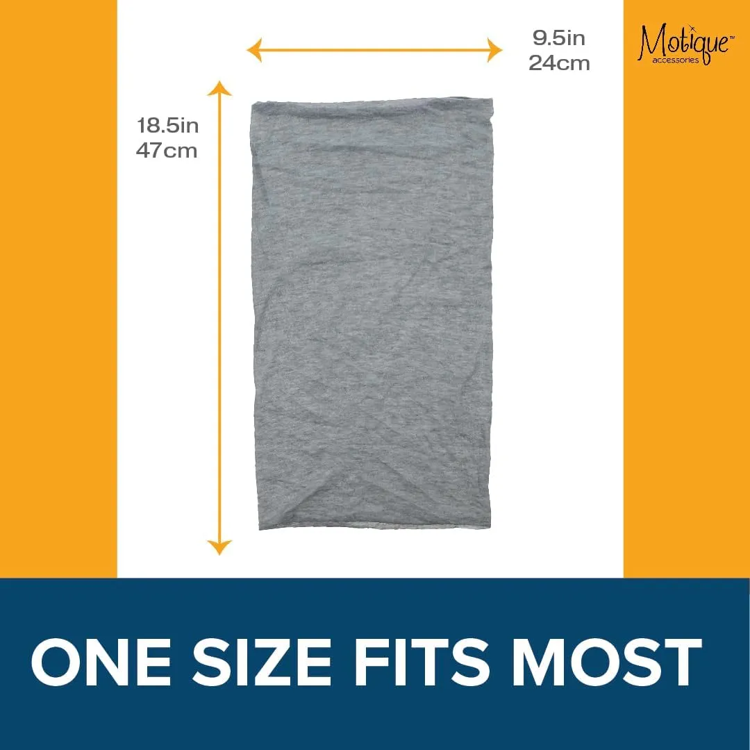 Motique Accessories Solid Seamless Tube Bandana Neck Gaiter