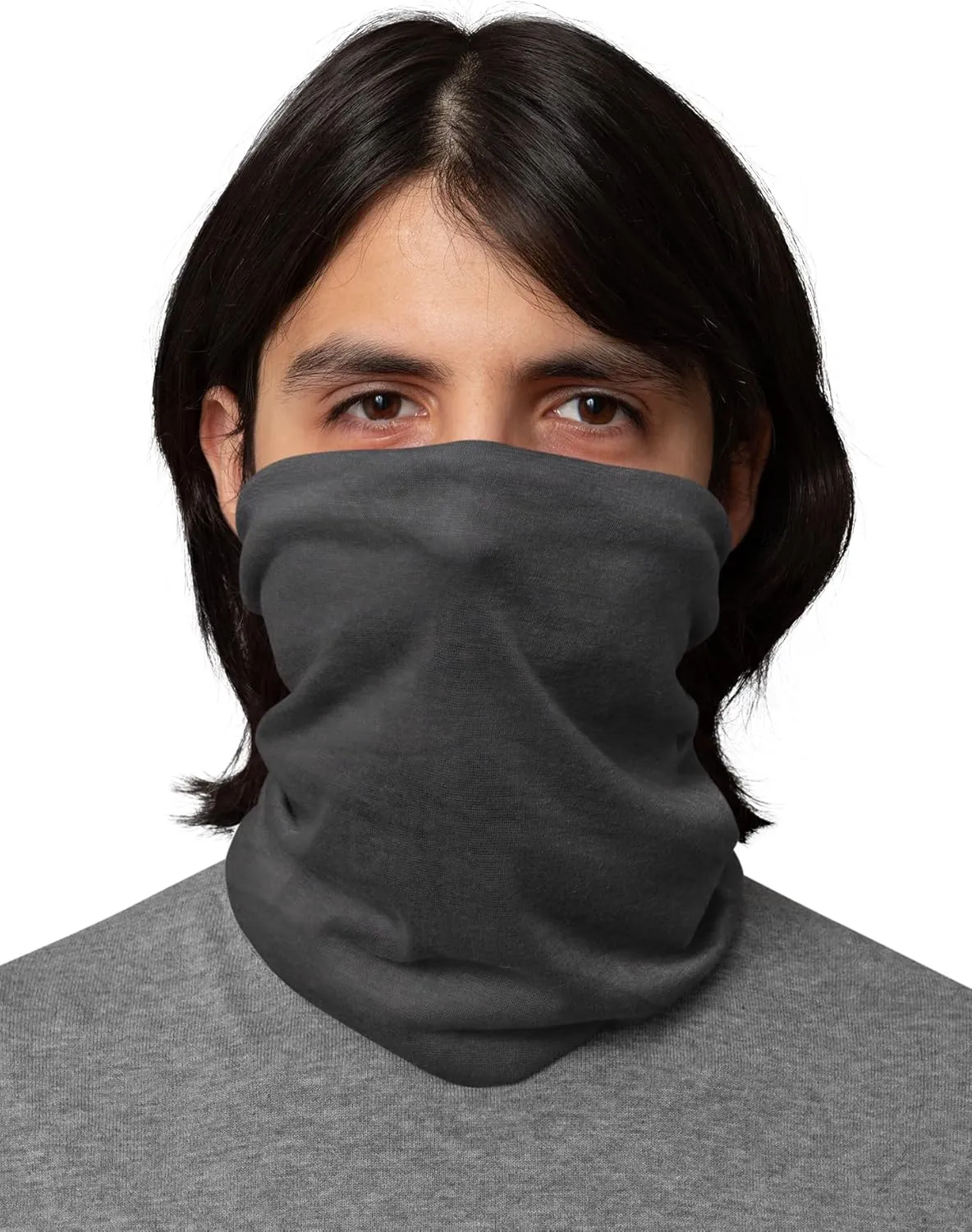 Motique Accessories Solid Seamless Tube Bandana Neck Gaiter