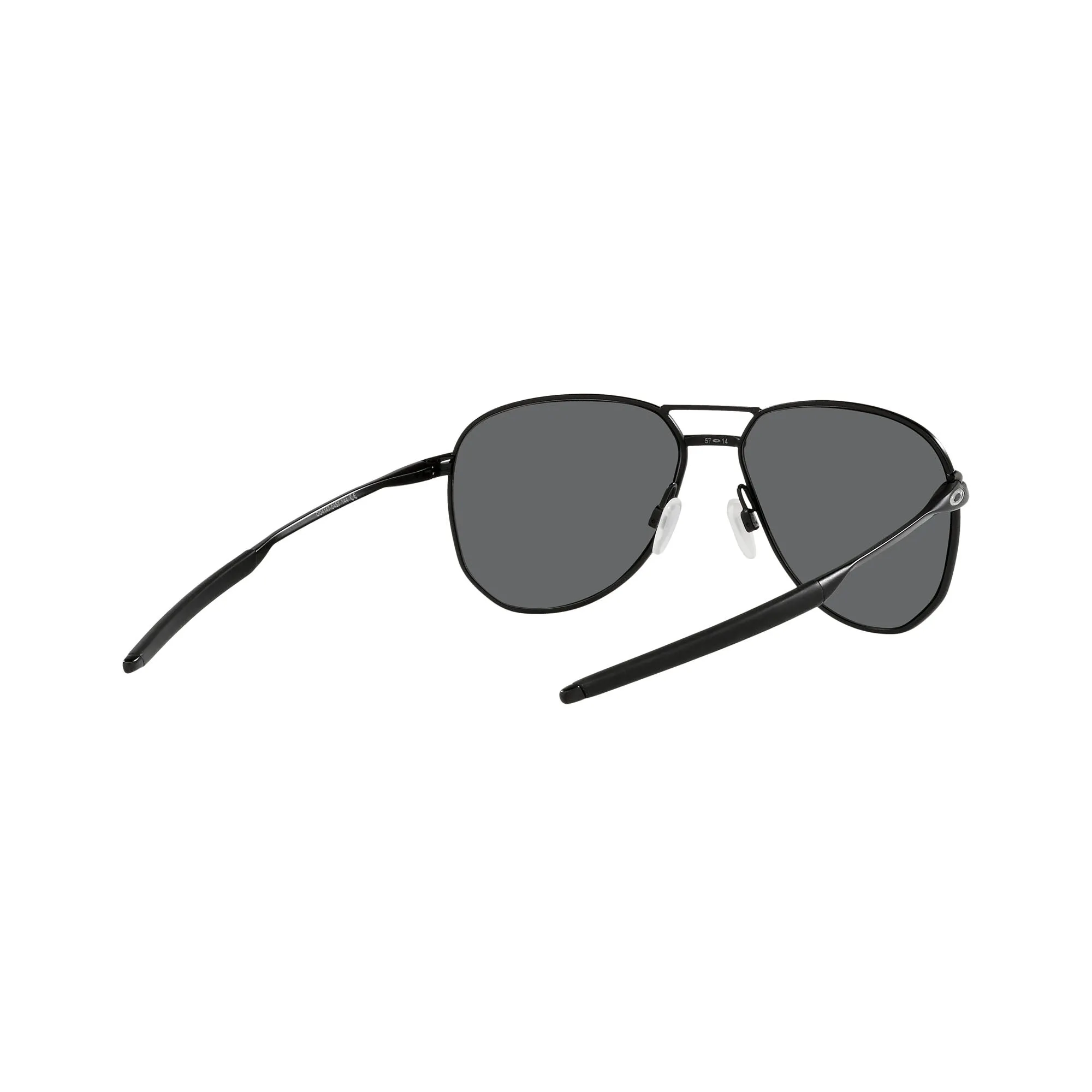 Oakley OO4147-0457 Contrail Sunglasses Satin Black Frame w Prizm Black Polarized Lens