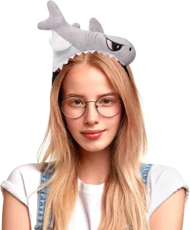 Plush Shark Headband, Shark Bite on My Head Funny Headwear