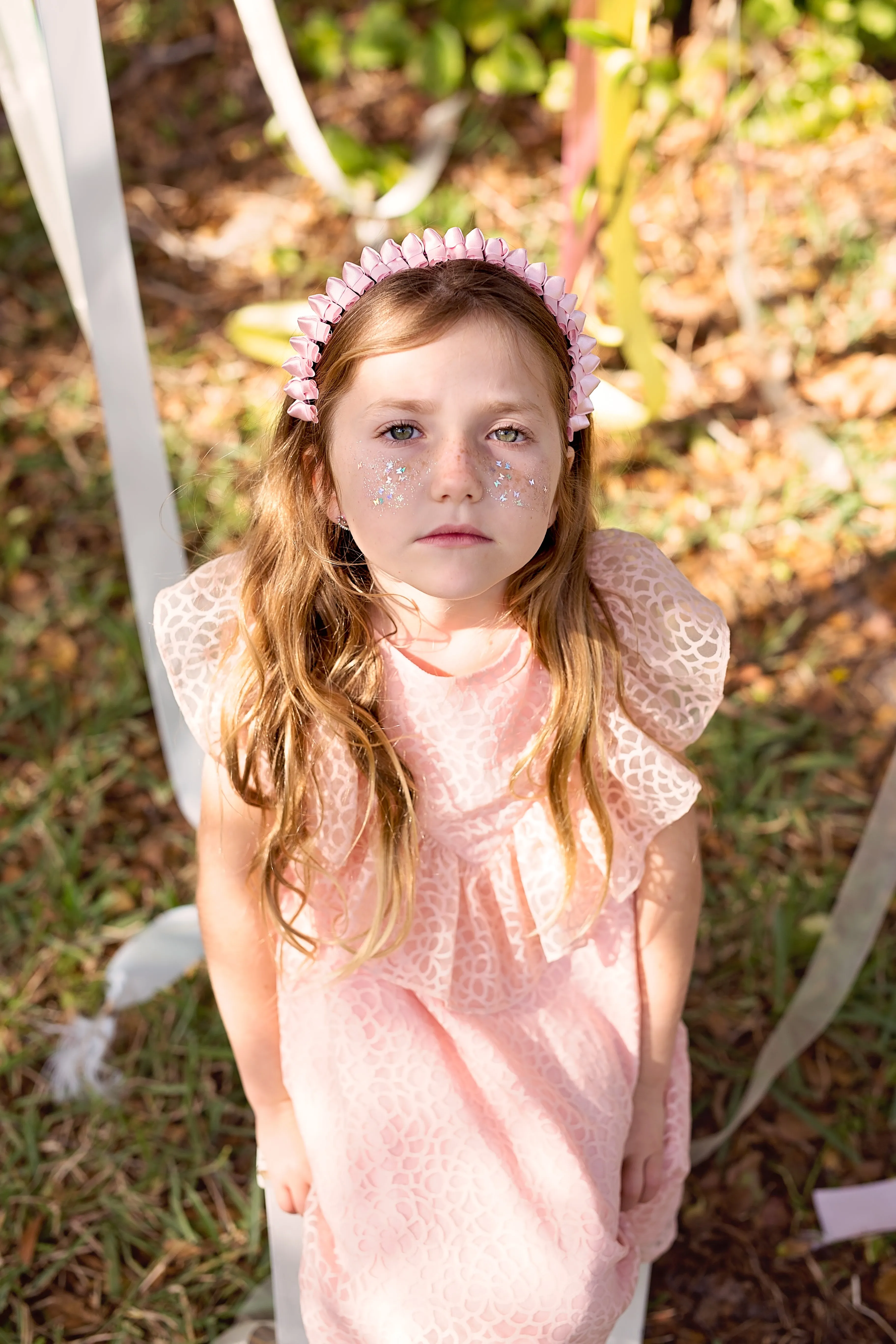 Project 6 Satin Tied Headband - Blush