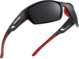 PUKCLAR Sports Polarized Sunglasses for Men Women Driving Sunglasses Cycling Running Fishing Goggles Unbreakable Frame
