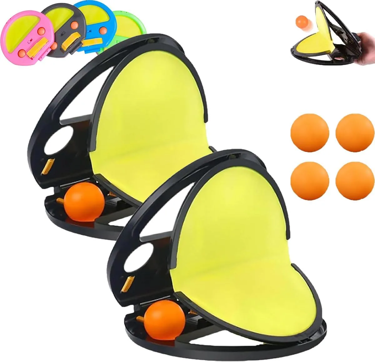 Racket-Pocket Catch Game, Racket Pocket, Toss and Catch Ball Game, Toss and Catch Ball Set,Throw Catch Ball Game
