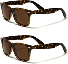 Retro Rewind Classic Polarized Sunglasses 2-Pack Tortoise