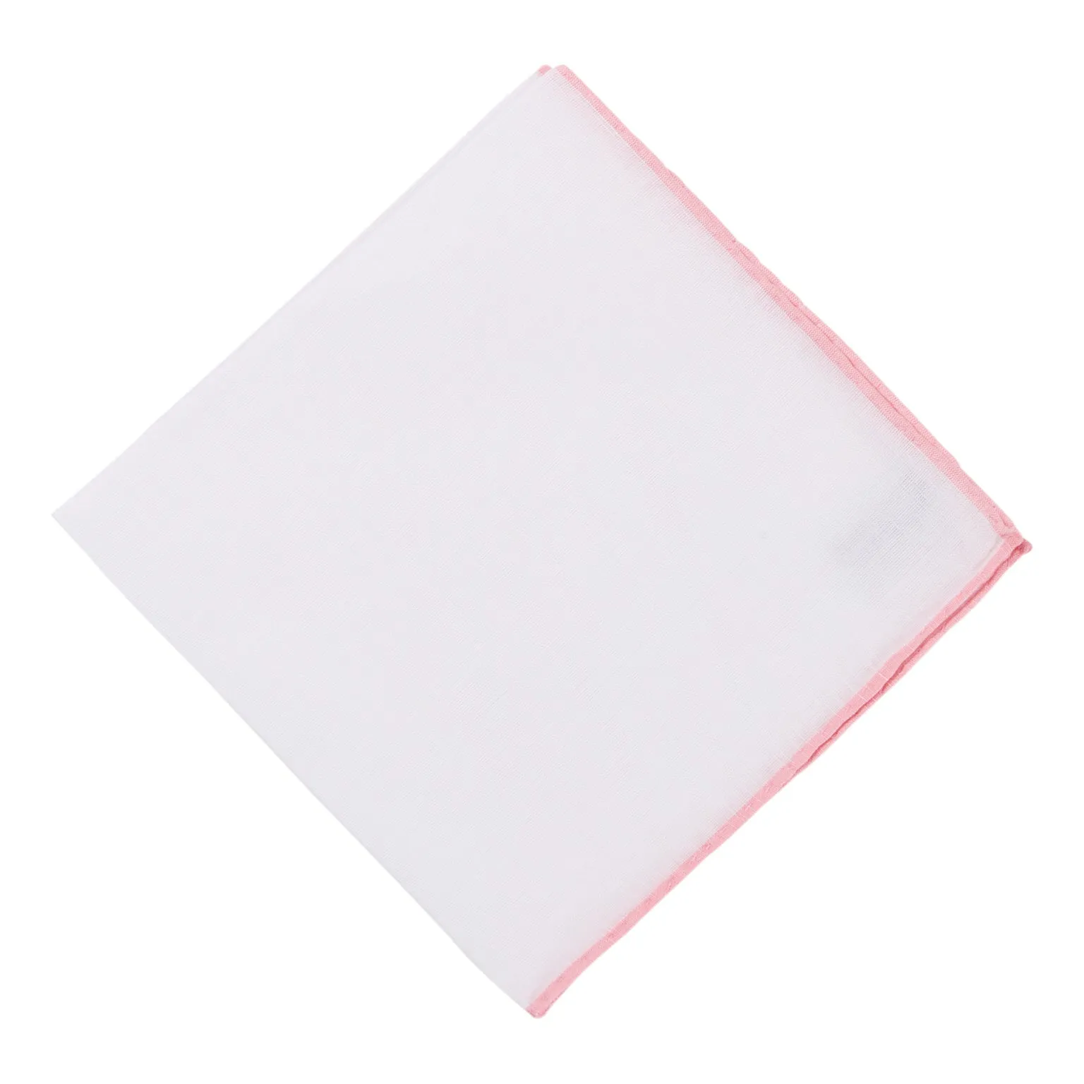 Simonnot Godard Pink Border Pocket Square