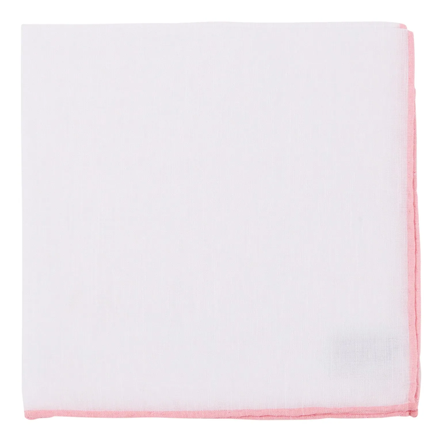 Simonnot Godard Pink Border Pocket Square