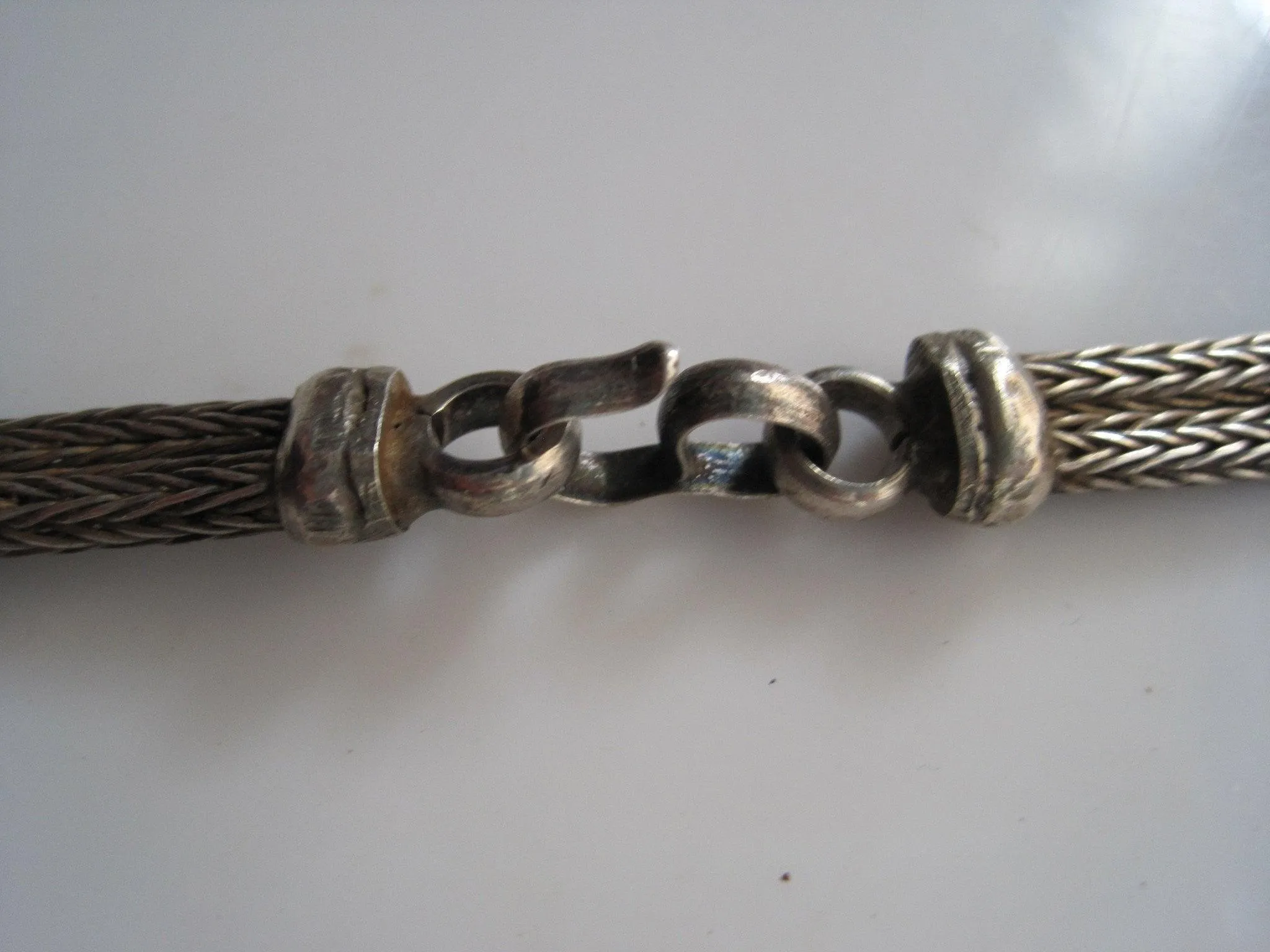 Tribal Silver Indian Petite Choker Necklace