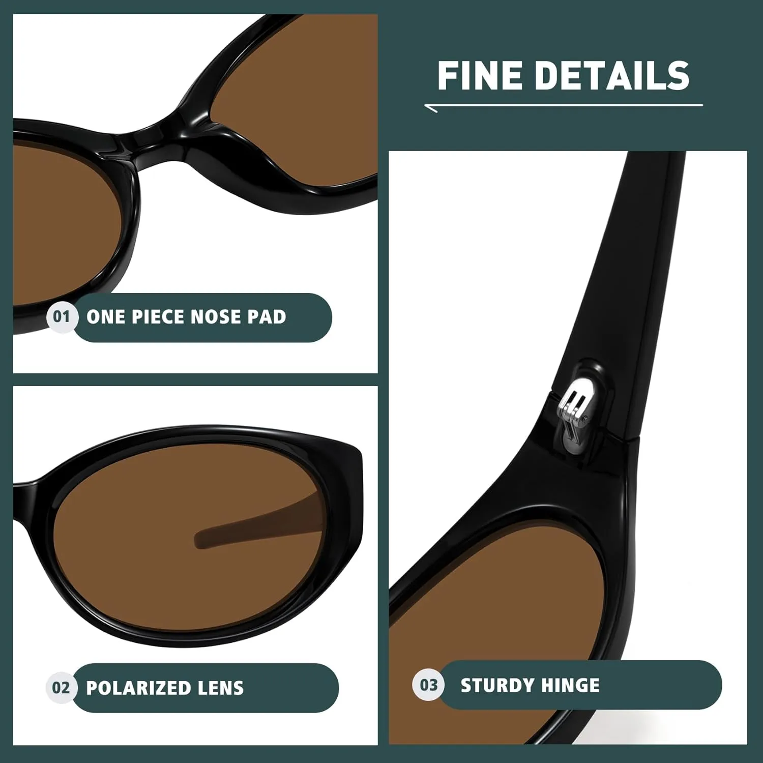 WOWSUN Retro Y2K Wrap Around Sunglasses for Women Trendy Polarized Sporty Shades UV Protection
